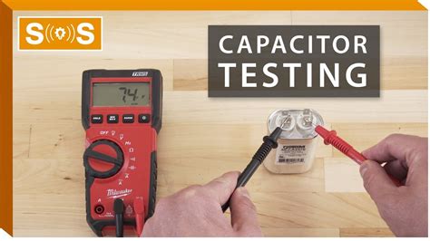 test run capacitor with multimeter